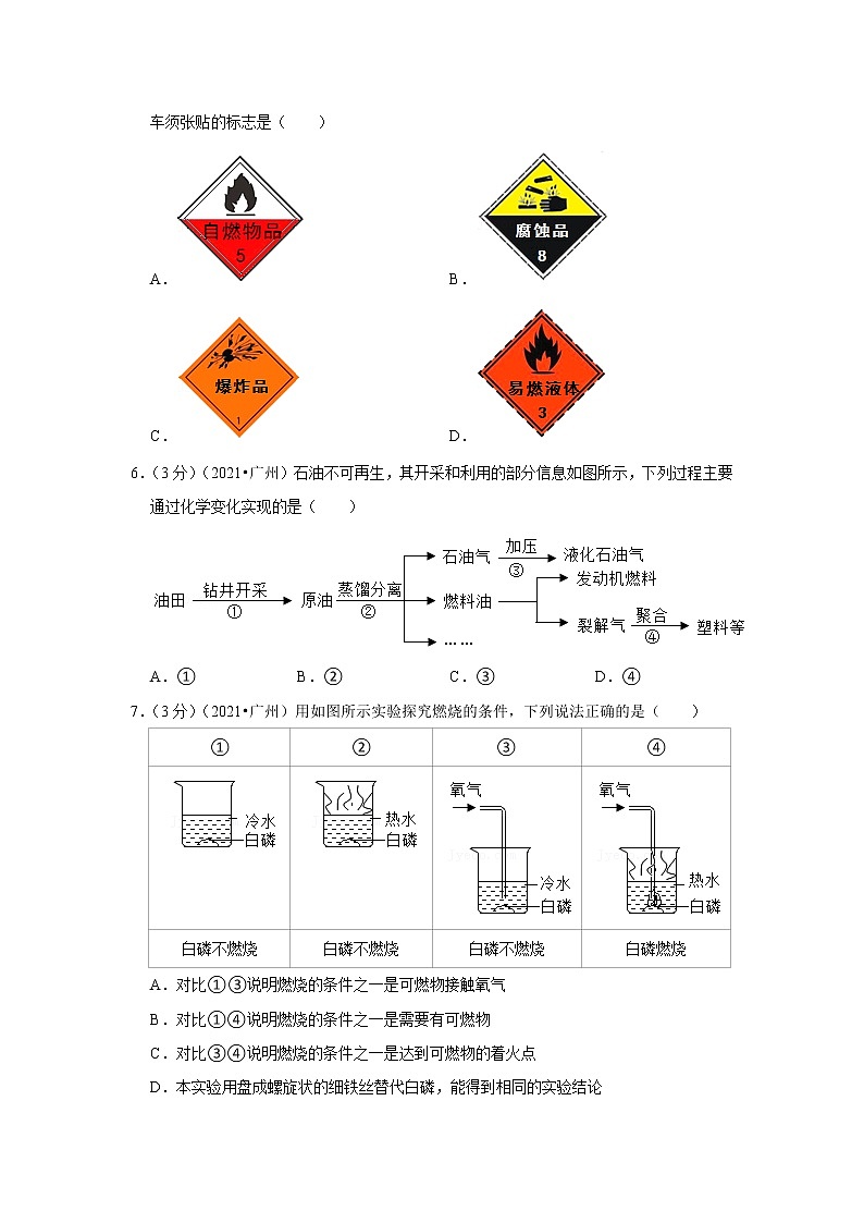 2021年廣東省廣州市中考化學(xué)試卷第2頁