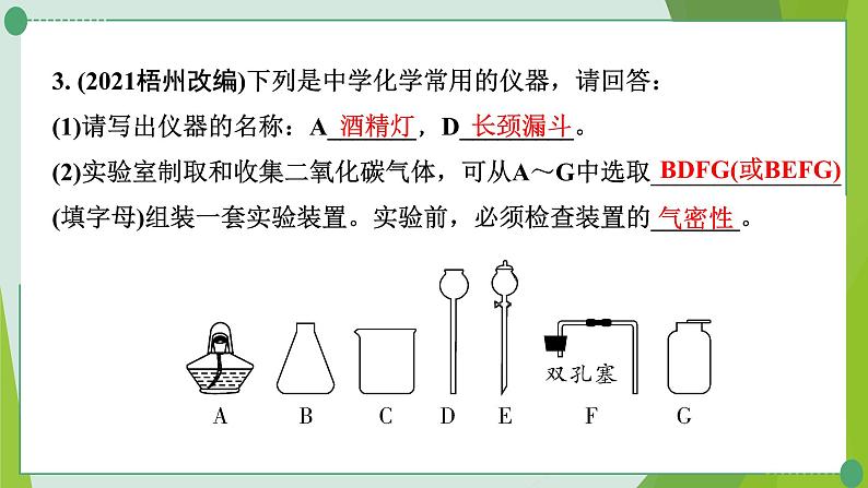 2022年中考化学一轮专题复习专题3 常见气体的制取课件PPT第6页