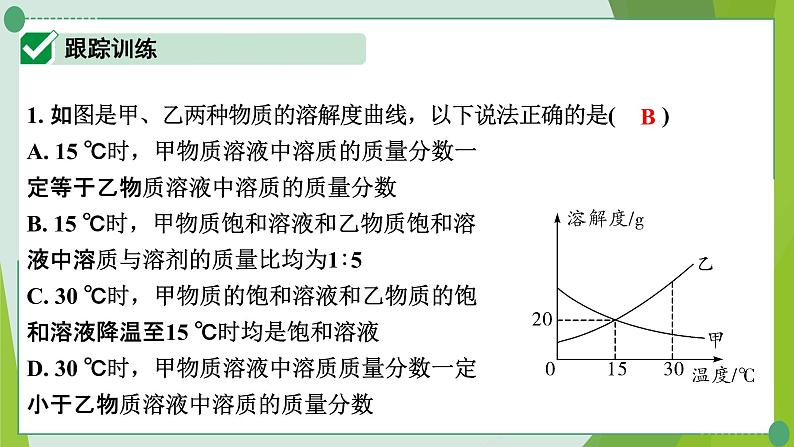 2022年中考化学一轮复习---专题6溶解度曲线及其应用课件PPT第2页