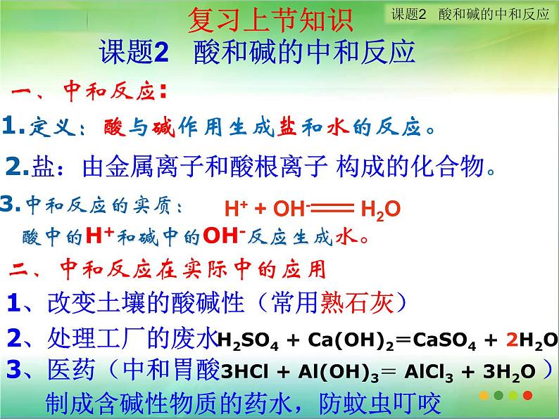 人教版九年级化学下册课题2酸和碱的中和反应第二课时课件PPT01