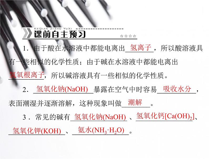 人教版九年级化学 九年级全一册 人教 第十单元 常见的碱课件PPT第2页