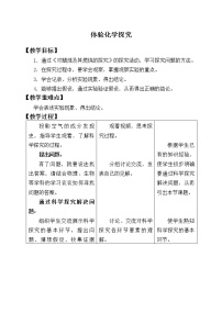 初中化学鲁教版九年级上册第二节 体验化学探究教案