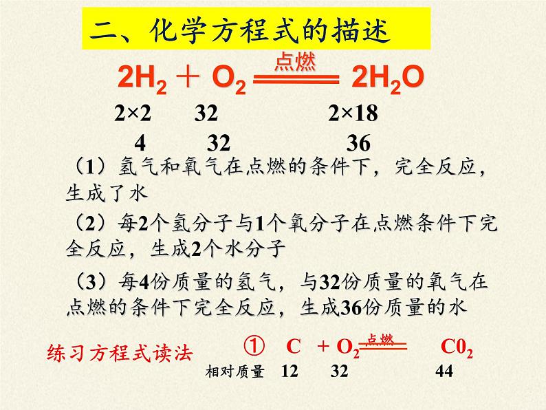 鲁教版九年级化学上册 5.2 化学反应的表示 课件04