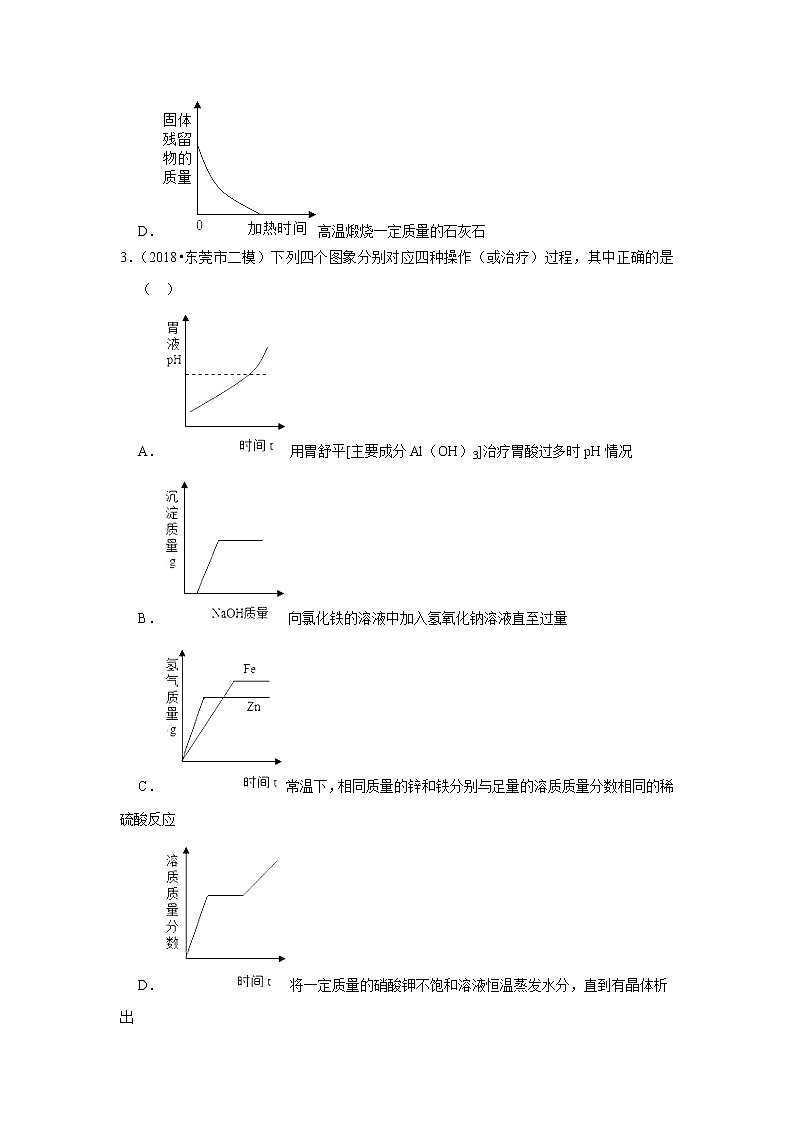 2022年中考化学复习压轴题(选择题):金属与金属矿物(含答案)第2页
