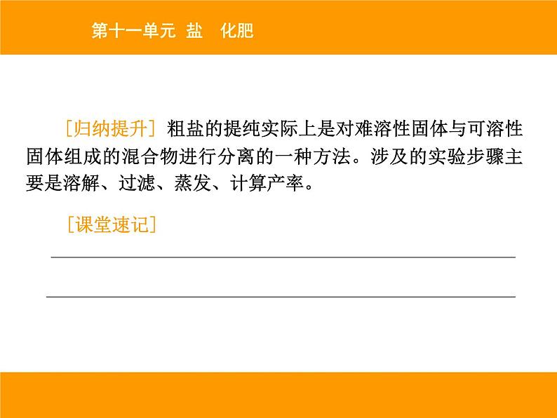人教版(五四制)九年级化学 4.3 实验活动5 粗盐中难溶性杂志的去除 课件第4页
