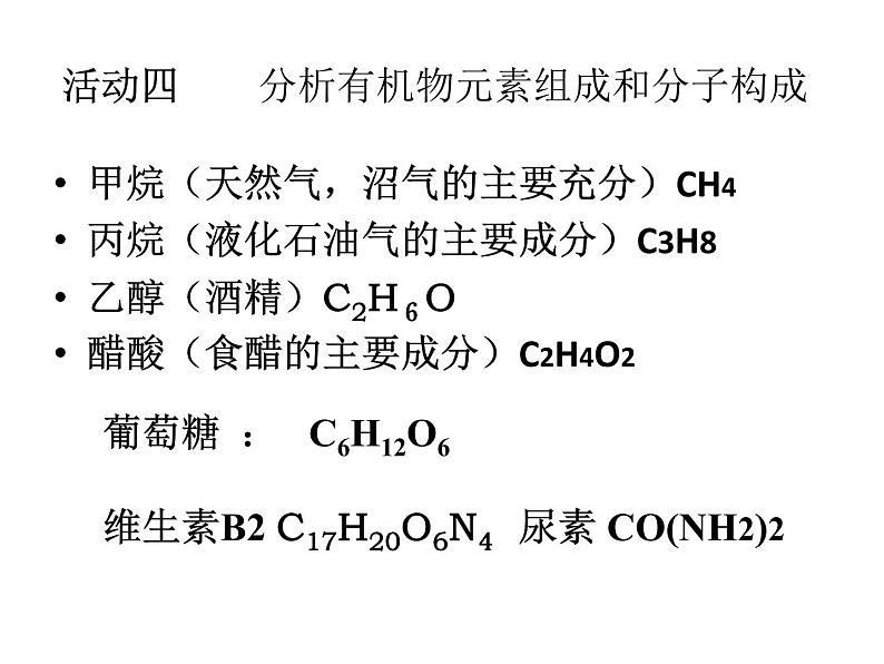 沪教版九下化学 8.1什么是有机化合物 课件第8页