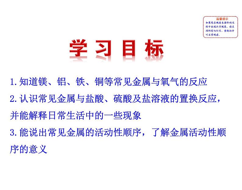 京改版九年级下册化学 10.2金属的化学性质 课件第2页