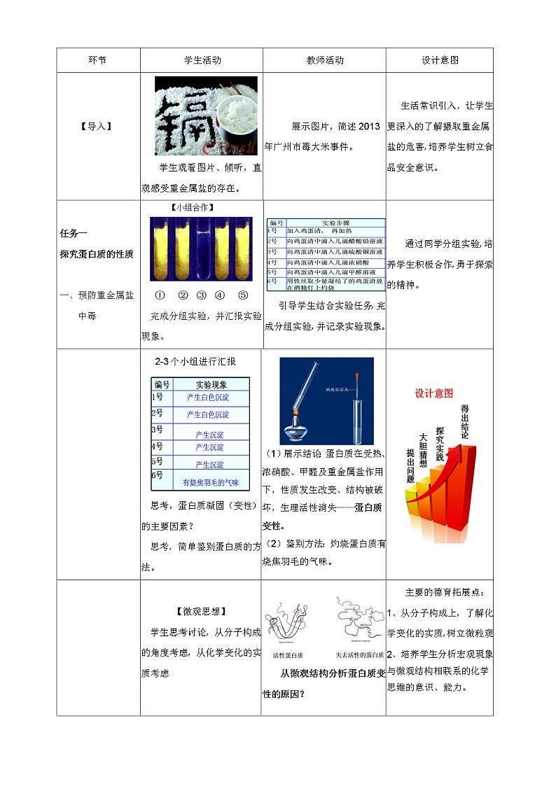 鲁教版(五四制)九下化学 5.3远离有毒物质 教案第2页