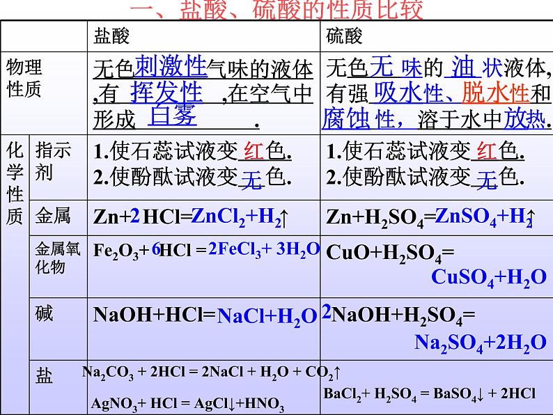 人教版(五四制)九年级化学 3.1.1 常见的酸和碱 课件06