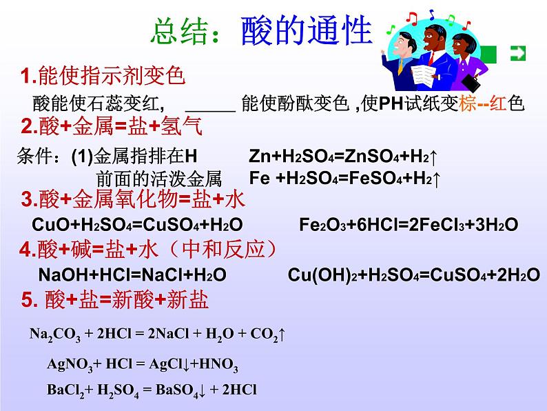 人教版(五四制)九年级化学 3.1.1 常见的酸和碱 课件07