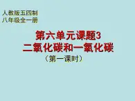 人教版（五四制）八年级全册化学  6.3 二氧化碳和一氧化碳 课件