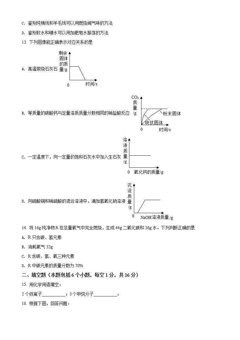 2022年河南省南阳市唐河县中考一模化学试题03