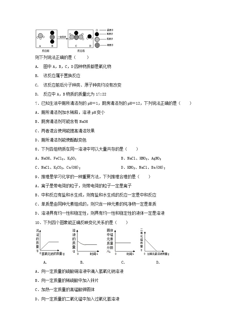 2022年江西省中考模拟测化学试题 (word版含答案)第2页