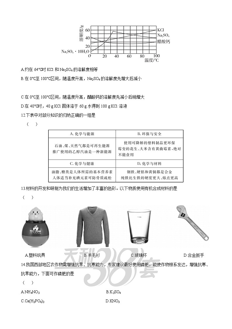 2022广东中考化学模拟卷(一)第3页