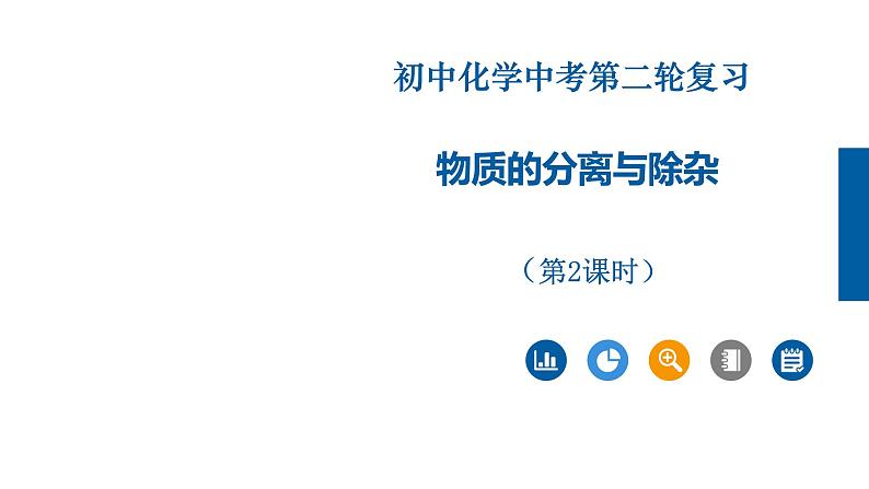 2022年中考化学二轮【重难点突破】精品课件:专题01 物质的分离与除杂(第2课时)第1页