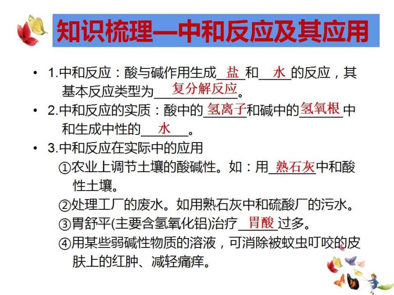 中考化学二轮复习专项突破---溶液的酸碱性及中和反应课件PPT05