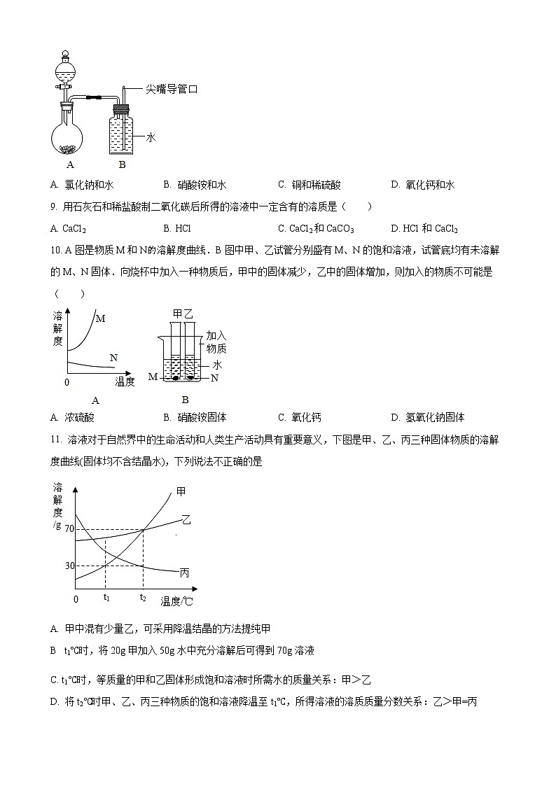 2022年四川省自贡市富顺市中考模拟检测化学试题(一)03