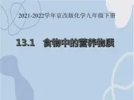 2021-2022学年京改版化学九年级下册 第十三章第一节 食物中的营养物质 课件3