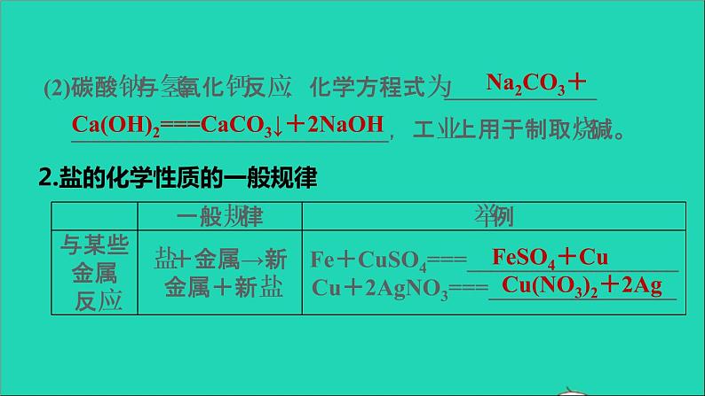 2022年中考化学基础梳理篇模块1身边的化学物质第11课时盐化肥讲本课第8页