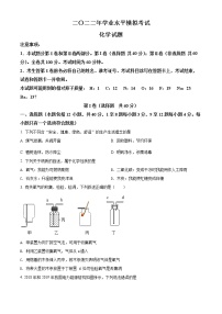 2022年山东省东营市垦利区中考一模化学卷及答案（文字版）