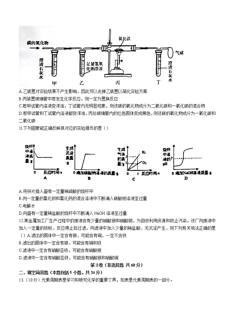 2022年山东省东营市东营区中考三模化学试题 (word版无答案)第3页