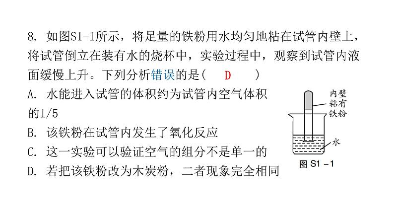 2022年广东省东莞市初中学业水平考试化学模拟卷课件(一)(含答案)第6页