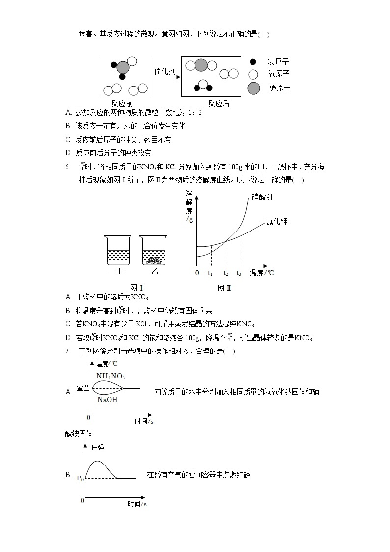 2022年四川省达州市中考化学试卷（包含答案解析）02