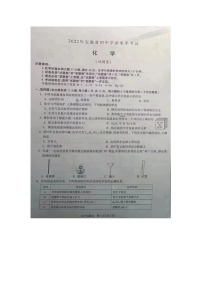 2022年安徽省初中学业水平考试化学试题卷（无答案）