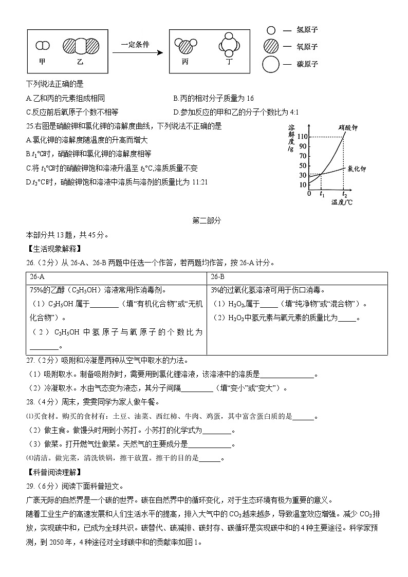 2022年北京市(初中学业水平考试)中考化学真题试卷(无答案)第3页