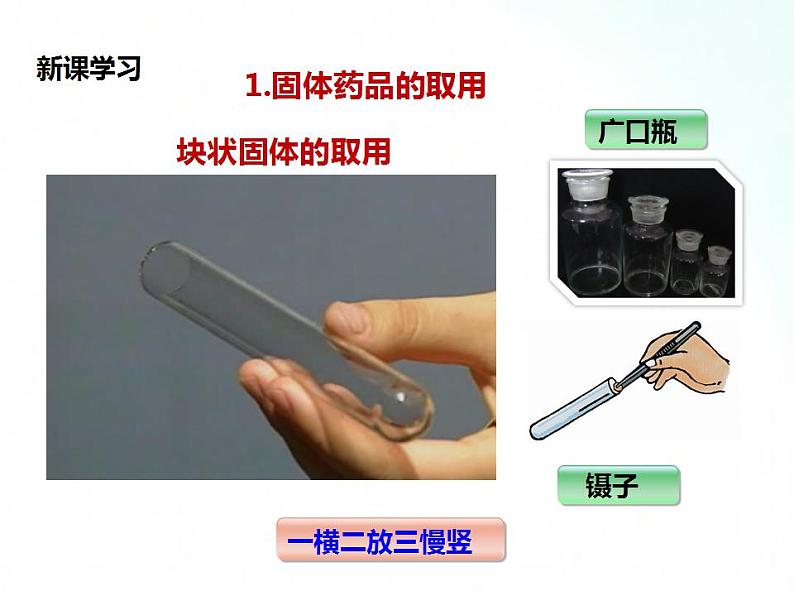 鲁教版化学九年级上册 到实验室去:化学实验基本技能训练(一)(第2课时) 课件第8页
