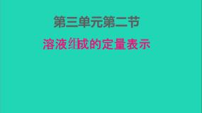 初中第二节 溶液组成的定量表示课文配套课件ppt