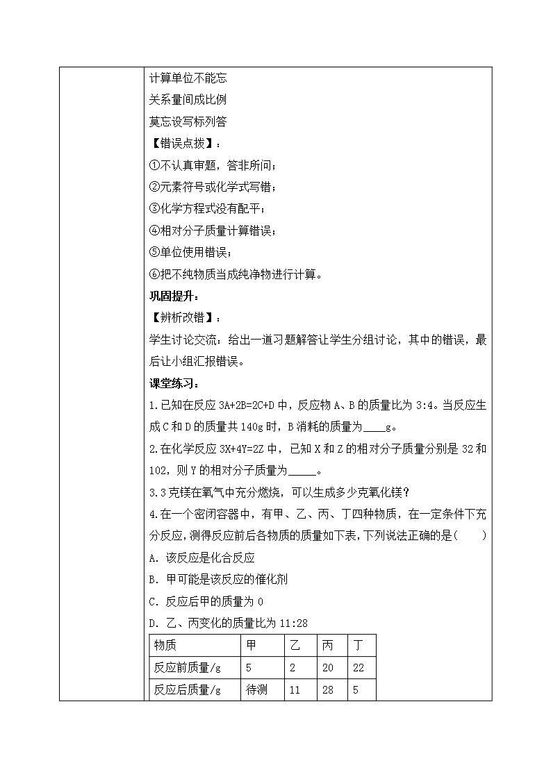 课题3《利用化学方程式的简单计算》课件PPT+教学设计+同步练习02