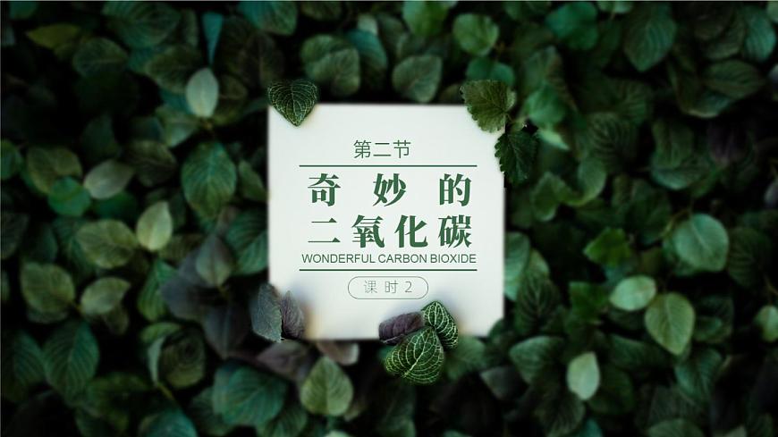 2.2 奇妙的二氧化碳（第2課時）-九年級化學(xué)上冊同步公開課精美課件（滬教版）第1頁