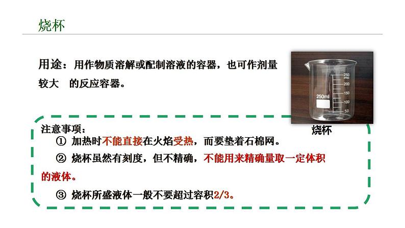 第一单元 课题3 走进化学实验室(第一课时)课件—2022-2023学年九年级化学人教版上册第6页