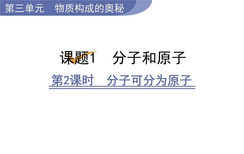 第2课时 分子可分为原子第1页