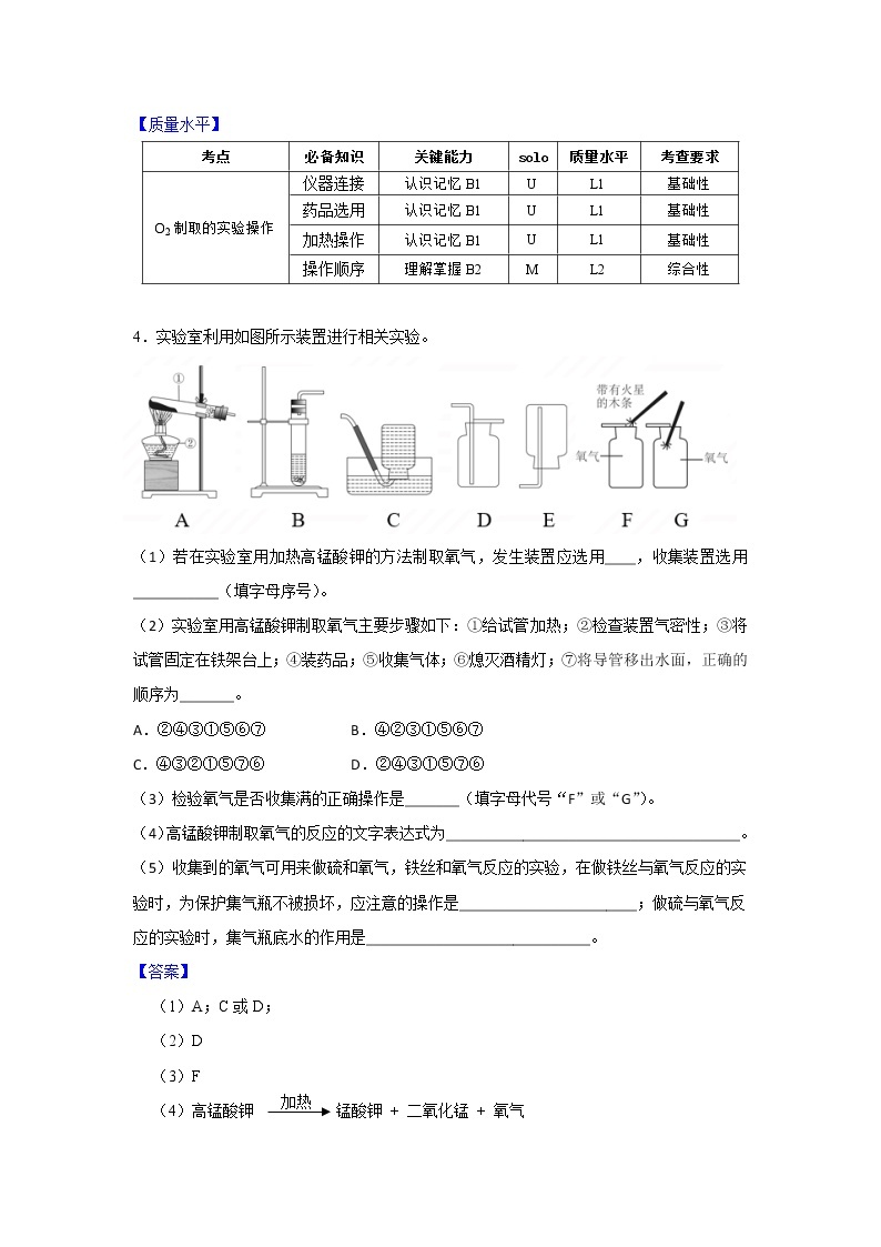 第二单元《实验活动1：氧气的实验室制取与性质》课件+教案+学案+作业02