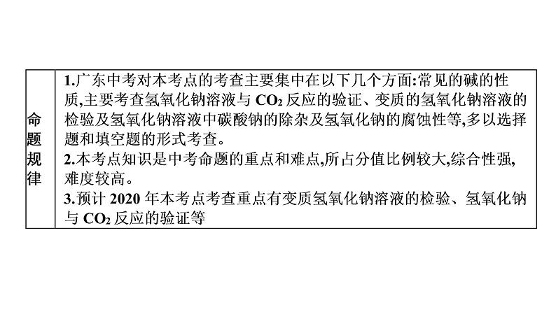 中考化学复习考点十 常见的碱课件第5页