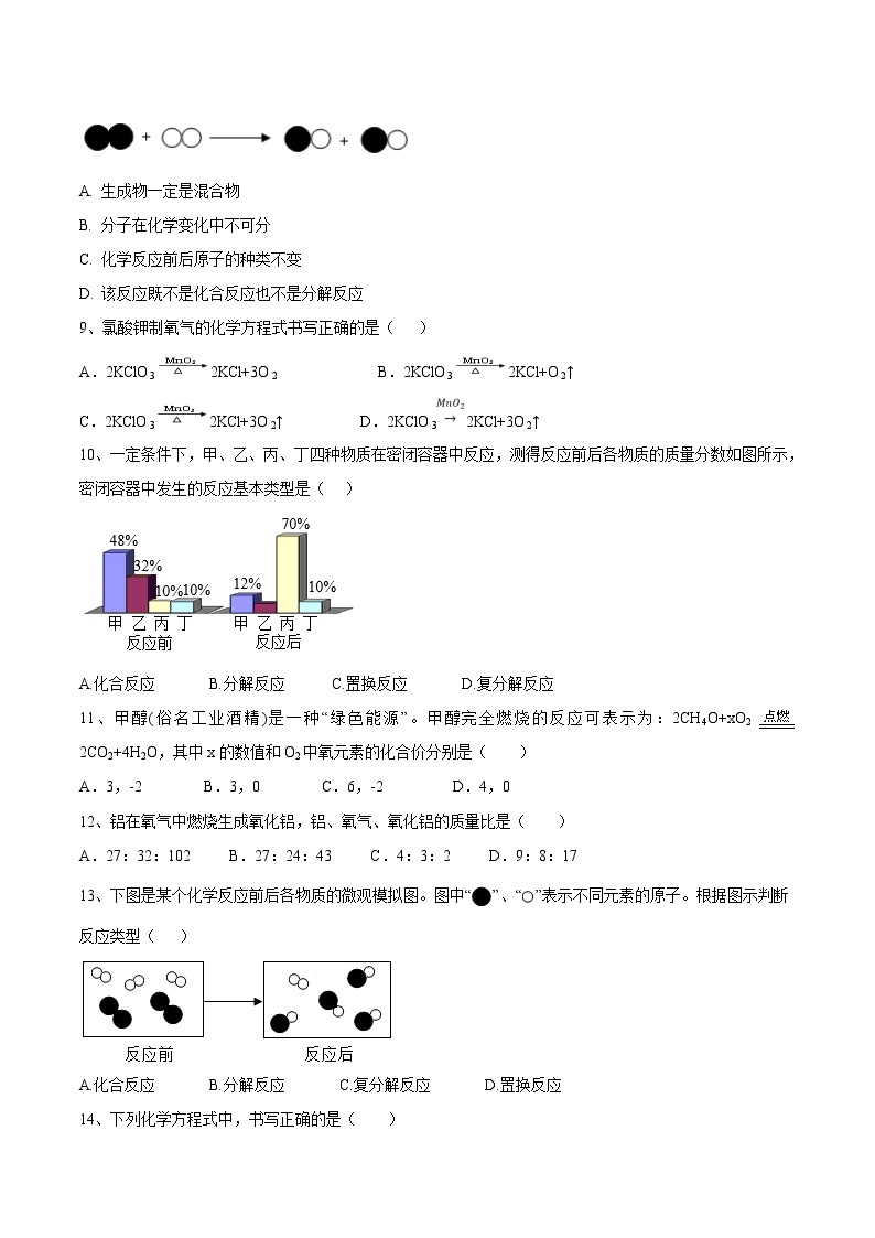 第五单元 化学方程式（达标卷）-2022-2023学年九年级化学上册阶段检测（人教版）02