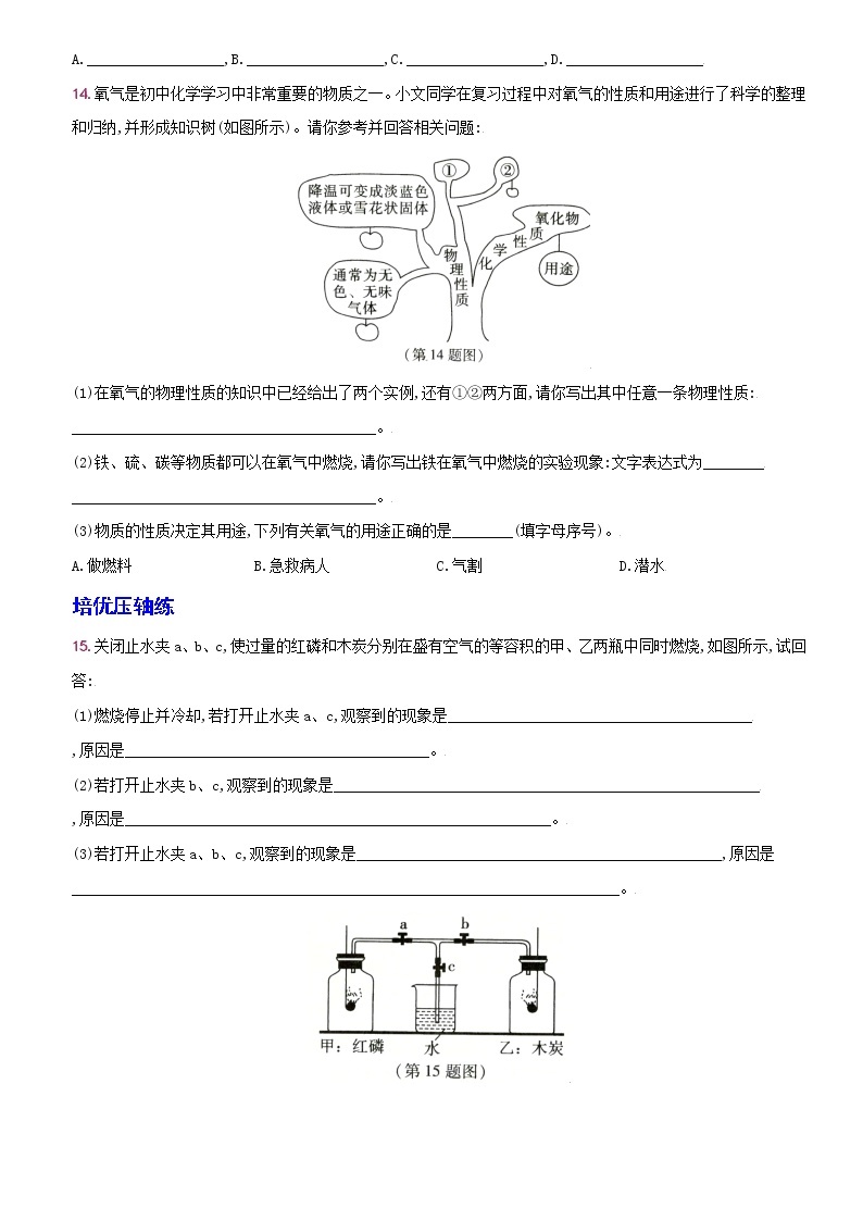 卷07  第二单元  课题2  氧气--2022-2023学年九年级化学上册同步优化分层测评（人教版）03