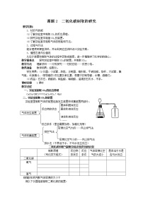 人教版九年级上册课题2 二氧化碳制取的研究教学设计