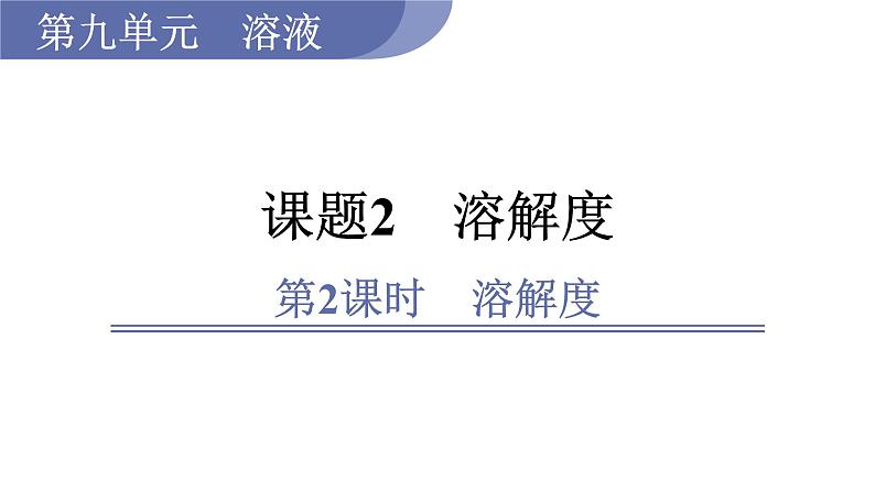 9.2 溶解度--(课件+教案)人教版九年级化学下册01
