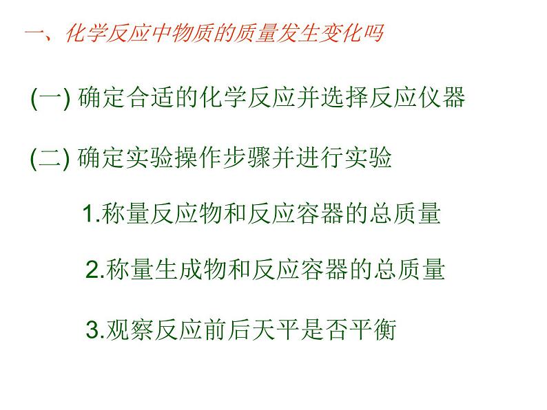 鲁教版九年级上册化学 5.1 化学反应中的质量守恒 课件第7页