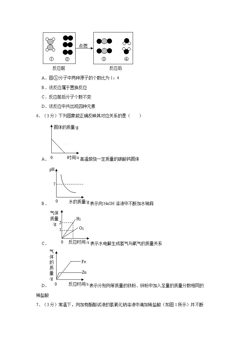 2021年湖北省武汉市第三寄宿学校中考化学模拟试卷(3月份)第2页