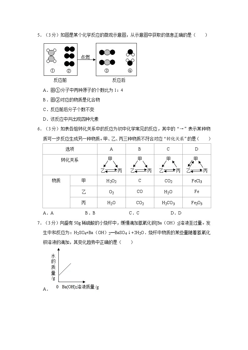 2018-2019学年湖北省武汉市第三寄宿学校九年级(下)月考化学试卷(4月份)第2页