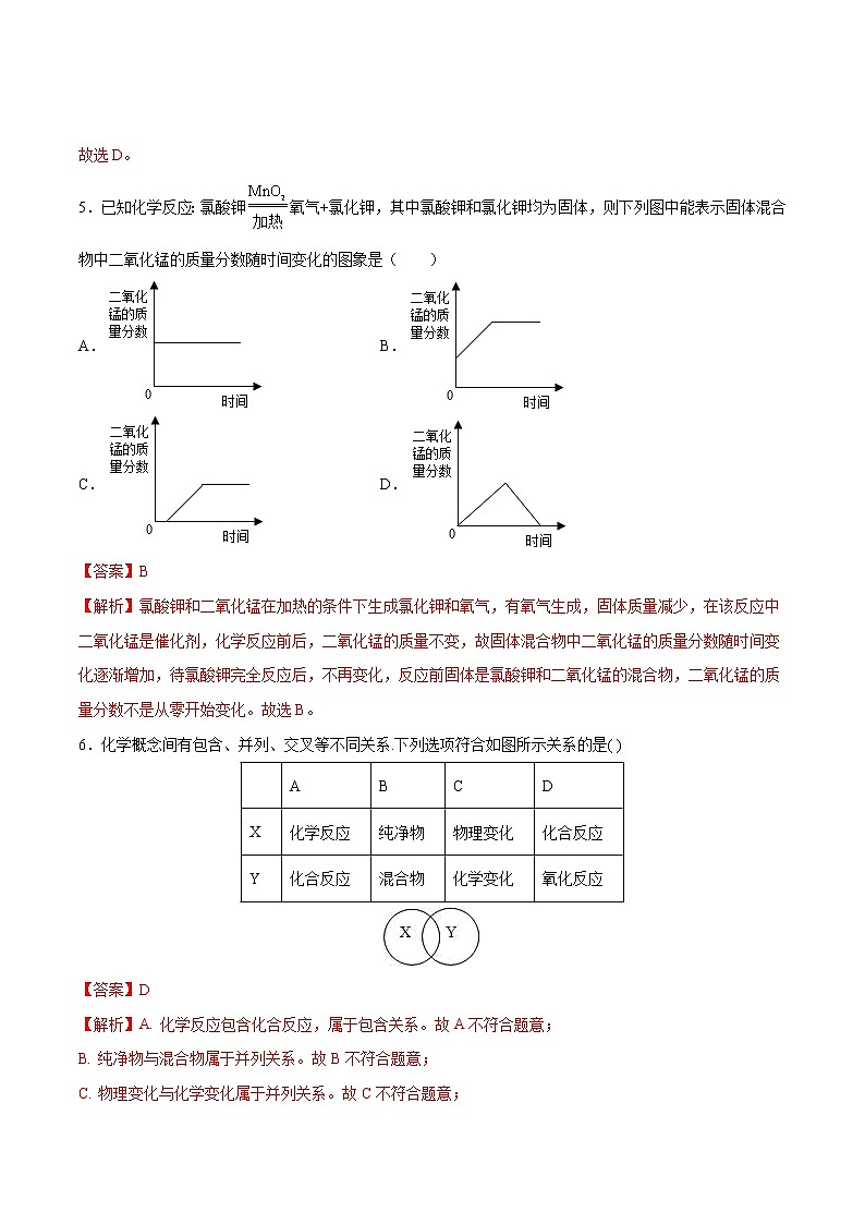 第二单元+我们周围的空气(综合培优)-2022-2023学年九年级上册化学单元双优滚动检测卷(人教版)03