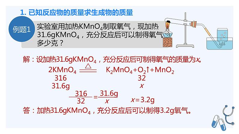 人教版初中化学九年级上册 第五单元 课题3 利用化学方程式的简单计算(第2课时)课件第6页