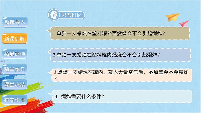 人教版初中化学九年级上册 7.1燃烧和灭火第2课时教学课件第4页