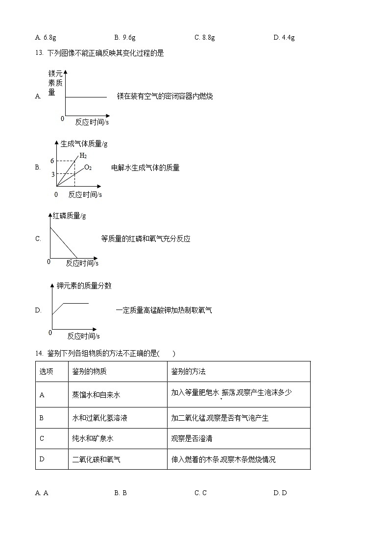 黑龙江省齐齐哈尔市龙江县育英学校2022-2023学年九年级上学期期中化学试题(含答案)第3页