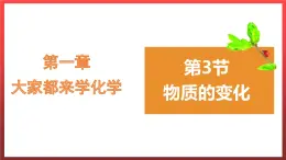 1.3物质的变化 课件---2022-2023学年九年级化学科粤版