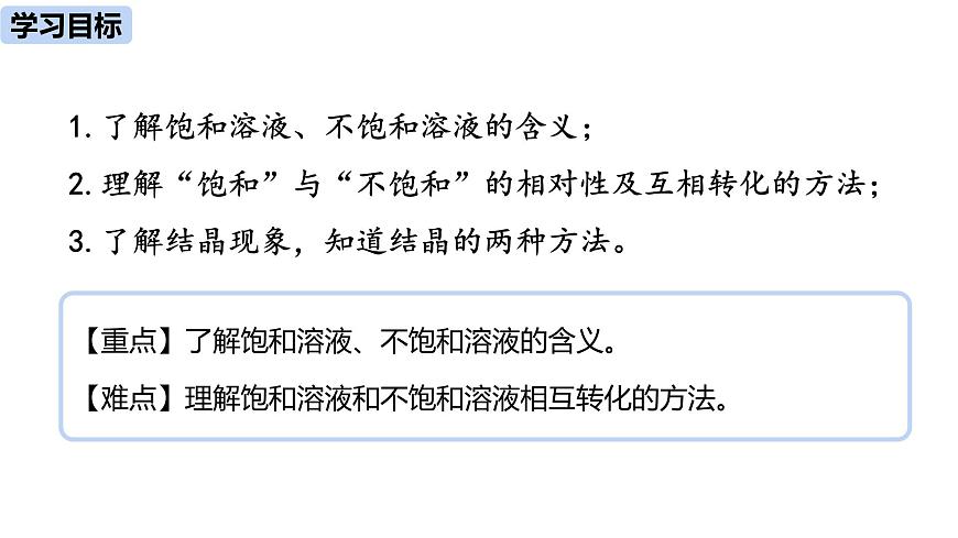 人教九（下）第9單元 課題2 溶解度（第一課時(shí)）第2頁